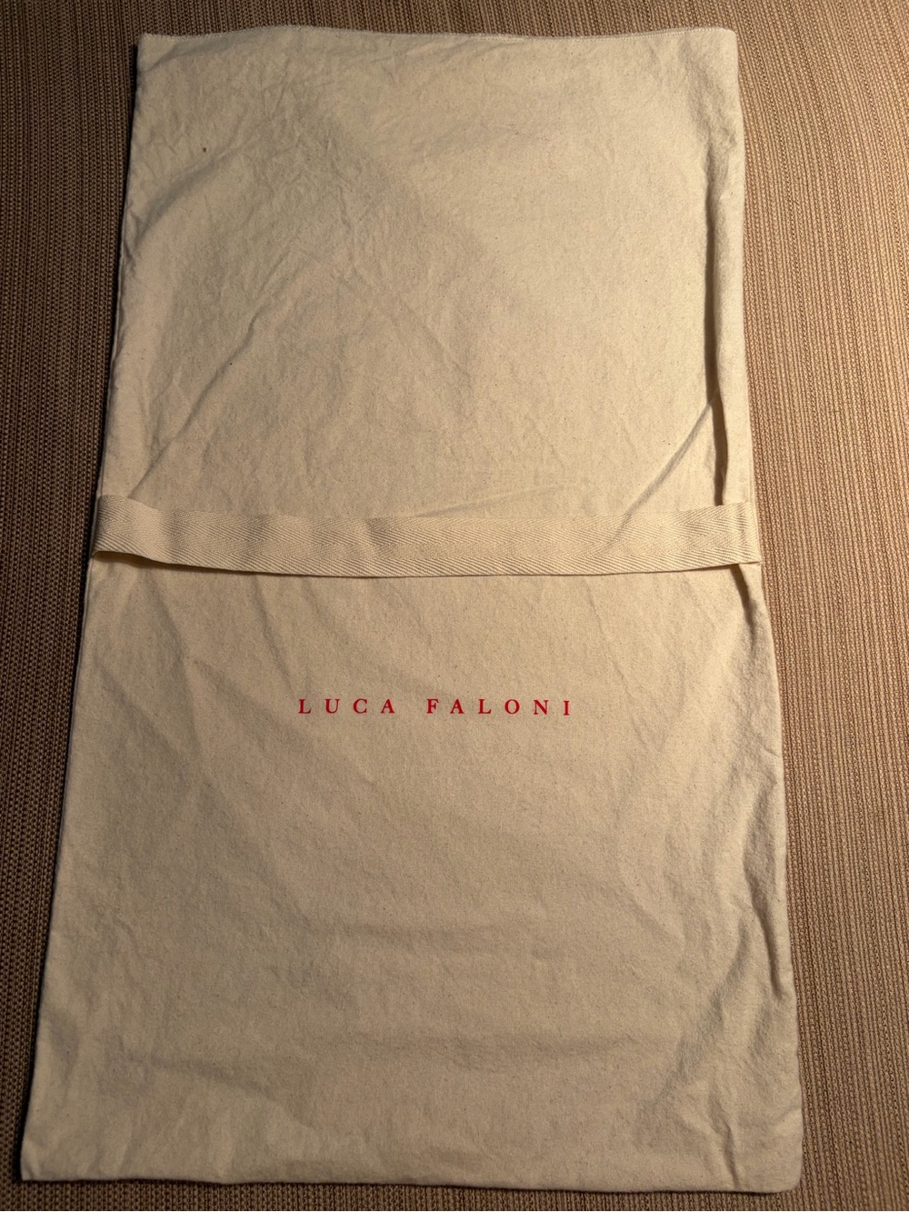 Luca Faloni Cream Dust Bag for Men Accessories